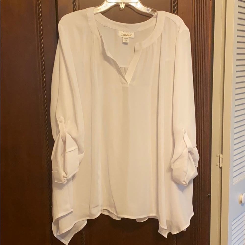 Sheer White Blouse